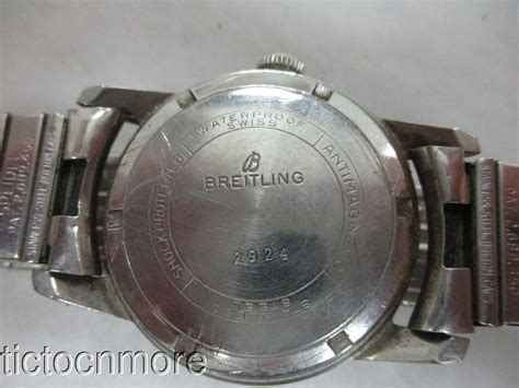 breitling 17j swiss fleurier 350 watch case|breitling geneve caseback size.